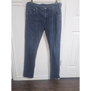 AG Adriano Goldschmied The Tellis Modern Slim Jeans Men 36x34 Blue Stretch Denim